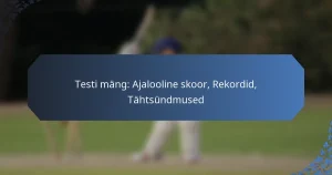 Testi mäng: Ajalooline skoor, Rekordid, Tähtsündmused