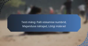 Testi mäng: Palli viskamise numbrid, Majanduse näitajad, Löögi määrad