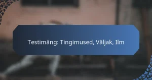 Testimäng: Tingimused, Väljak, Ilm