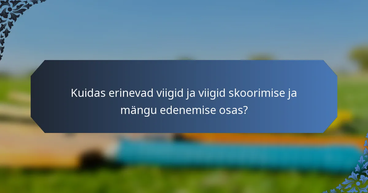 Kuidas erinevad viigid ja viigid skoorimise ja mängu edenemise osas?